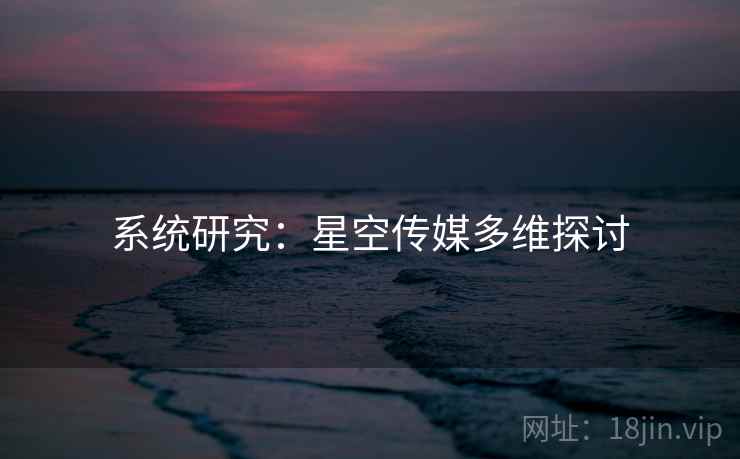 系统研究：星空传媒多维探讨