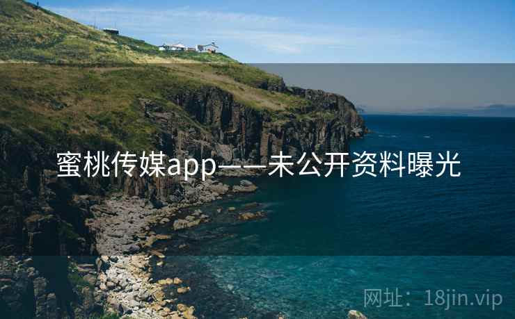 蜜桃传媒app——未公开资料曝光
