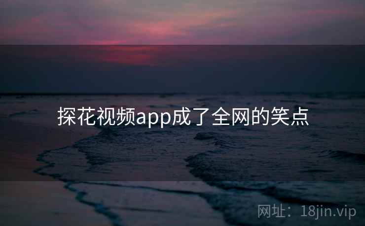 探花视频app成了全网的笑点